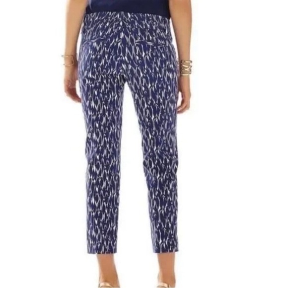 Lilly Pulitzer Capri NWT Cropped Luxury Capris New School Fish - size 4 - Picture 2 of 9